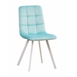 Стул LUCAS велюр тиффани, каркас квадрат белый | Интернет магазин мебели и декора LifeDekor