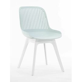 Стул пластиковый GRACE мятный / ноги белые | Интернет магазин мебели и декора LifeDekor