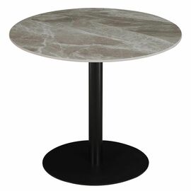 Стол керамический ARIEL-2K SQT-2K антрацит D90, каркас черный | Интернет магазин мебели и декора LifeDekor