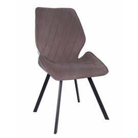 Стул OSTIN 360 велюр мокко, каркас квадрат черный | Интернет магазин мебели и декора LifeDekor