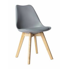 Стул FRANKFURT экокожа серый | Интернет магазин мебели и декора LifeDekor