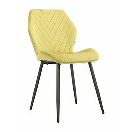 Стул ABEL велюр оливковый, каркас черный | Интернет магазин мебели и декора LifeDekor