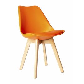 Стул FRANKFURT экокожа оранжевый | Интернет магазин мебели и декора LifeDekor