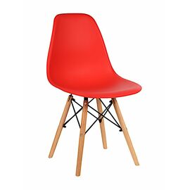 Стул пластиковый Eames DSW красный | Интернет магазин мебели и декора LifeDekor