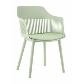 Стул пластиковый BETTY c подушкой зеленый | Интернет магазин мебели и декора LifeDekor