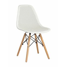 Стул пластиковый Eames DSW GRID белый | Интернет магазин мебели и декора LifeDekor