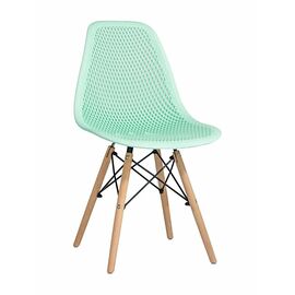 Стул пластиковый Eames DSW GRID мятный | Интернет магазин мебели и декора LifeDekor