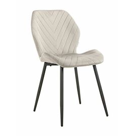 Стул ABEL велюр серый, каркас черный | Интернет магазин мебели и декора LifeDekor