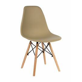 Стул пластиковый Eames DSW кофе с молоком | Интернет магазин мебели и декора LifeDekor