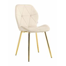 Стул BATT велюр какао, каркас золото | Интернет магазин мебели и декора LifeDekor