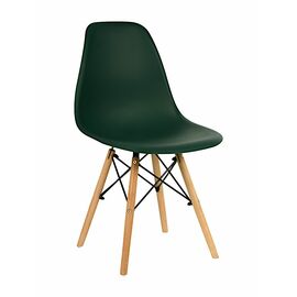 Стул пластиковый Eames DSW темно-зеленый | Интернет магазин мебели и декора LifeDekor