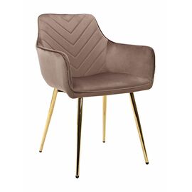 Стул BEATRICE велюр антрацит, каркас золото | Интернет магазин мебели и декора LifeDekor