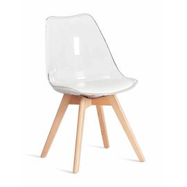 Стул FRANKFURT экокожа прозрачный | Интернет магазин мебели и декора LifeDekor