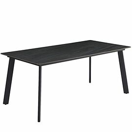 Стол керамический MISTRAL Austrilia sand black 180*90*75, каркас черный | Интернет магазин мебели и декора LifeDekor