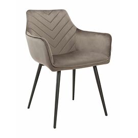 Стул BEATRICE велюр антрацит, каркас черный | Интернет магазин мебели и декора LifeDekor