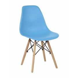 Стул пластиковый Eames DSW голубой | Интернет магазин мебели и декора LifeDekor