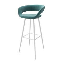 Стул барный Барни Р 900, b15 MINT LUX/БЕЛЫЙ | Интернет магазин мебели и декора LifeDekor