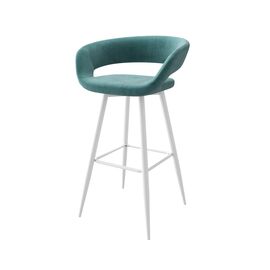 Стул полубарный Барни Р 700, b15 MINT LUX/БЕЛЫЙ | Интернет магазин мебели и декора LifeDekor