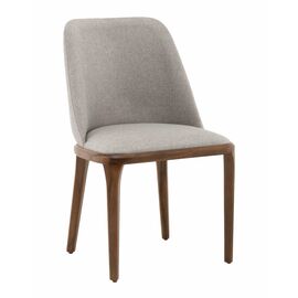 Стул Вудмайкл каркас дерево цвет темный орех рогожка бежевый | Интернет магазин мебели и декора LifeDekor