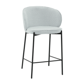 Стул полубарный Тисдейл букле светло-голубой | Интернет магазин мебели и декора LifeDekor