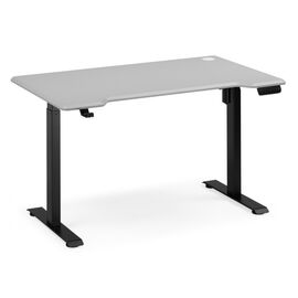 Компьютерный стол Маркос 140х80 светло-серый / черный | Интернет магазин мебели и декора LifeDekor