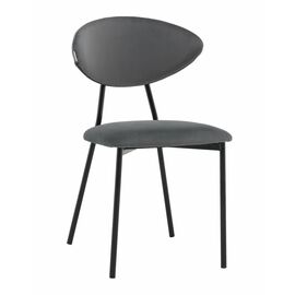 Стул обеденный Квинси велюр темно-серый | Интернет магазин мебели и декора LifeDekor