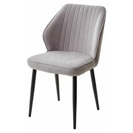 Стул VENA, цвет B22 Серый, велюр/ черный каркас М-City | Интернет магазин мебели и декора LifeDekor