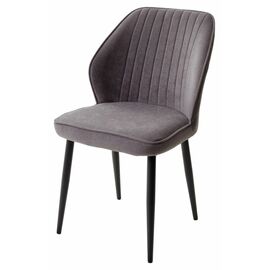 Стул VENA, цвет B28 Темно-серый, велюр/ черный каркас М-City | Интернет магазин мебели и декора LifeDekor