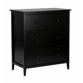 Комод "Хитроу" (3 ящ) (черный) | Интернет магазин мебели и декора LifeDekor