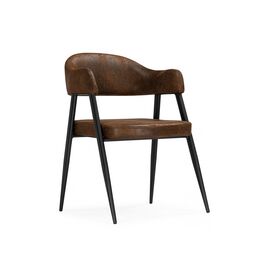 Стул на металлокаркасе Twin brown / black | Интернет магазин мебели и декора LifeDekor