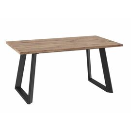 Стол раздвижной Loft Lux-160 (205)х90 Дуб велингтон/Чёрный | Интернет магазин мебели и декора LifeDekor