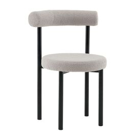 Стул обеденный Флорео букле светло-серый | Интернет магазин мебели и декора LifeDekor