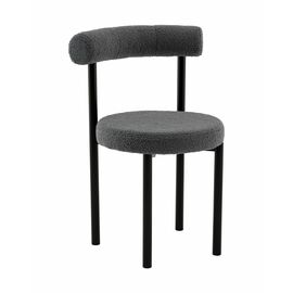 Стул обеденный Флорео букле темно-серый | Интернет магазин мебели и декора LifeDekor