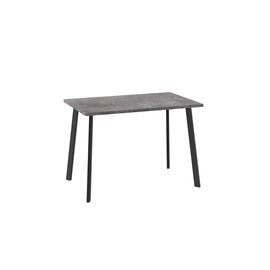 Стол Уно, нераздвижной 110х70, ДЫМЧАТАЯ КЕРАМИКА/ЧЕРНЫЙ | Интернет магазин мебели и декора LifeDekor