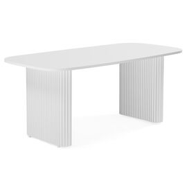 Стол деревянный Бавария B 160 х 90 белая пленка шагрень / белый | Интернет магазин мебели и декора LifeDekor