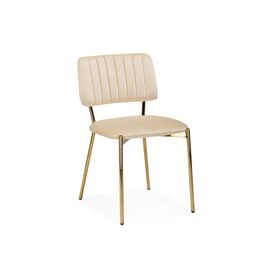 Стул на металлокаркасе Armond beige / gold | Интернет магазин мебели и декора LifeDekor