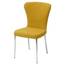 Стул SKY YELLOW/CHROME желтый, ткань М-City | Интернет магазин мебели и декора LifeDekor