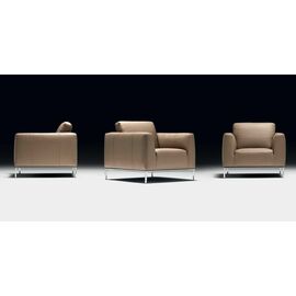 CAPRERA Armchair (P279.010.L30) КРЕСЛО, кожа 3094 сер.беж. цв. | Интернет магазин мебели и декора LifeDekor