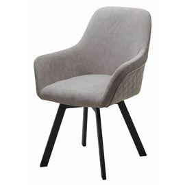 Стул JET, цвет B22 Серый, велюр / черный каркас, поворот.360 град. М-City | Интернет магазин мебели и декора LifeDekor