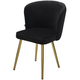 Стул МОНЕ ZIZI 521 Черный, велюр / Золотой каркас M-City | Интернет магазин мебели и декора LifeDekor