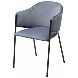 Стул ДИЛЛ, цвет H-14 Серый, велюр / черный каркас М-City | Интернет магазин мебели и декора LifeDekor