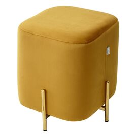 Пуф для гостиной ARES BLUVEL-68 YELLOW / GOLD М-City | Интернет магазин мебели и декора LifeDekor