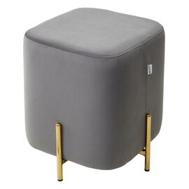 Пуф для гостиной ARES BLUVEL-14 GREY / GOLD М-City | Интернет магазин мебели и декора LifeDekor