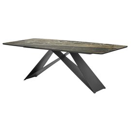 Стол МАРСЕЛЬ 220 RITCHER DOVE Amadeus, керамика / Черный М-City | Интернет магазин мебели и декора LifeDekor