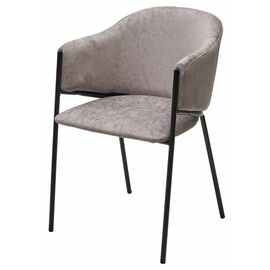 Стул ДИЛЛ, цвет RAIN 11 капучино, велюр / черный каркас М-City | Интернет магазин мебели и декора LifeDekor