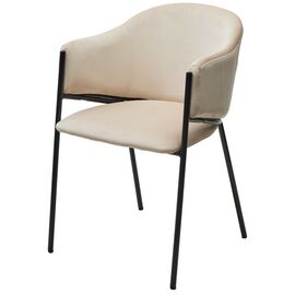 Стул ДИЛЛ, цвет H-06 Бежевый, велюр / черный каркас М-City | Интернет магазин мебели и декора LifeDekor