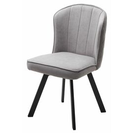 Стул MODE, цвет B22 Серый, велюр / черный каркас, поворот.360 град. М-City | Интернет магазин мебели и декора LifeDekor