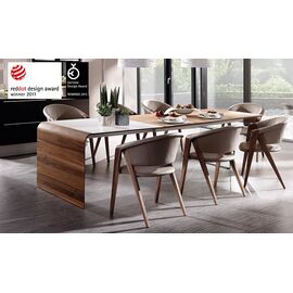 Стул SPIRIT1 / S1 SAGP38 / Nuss geolt UG / Leder LM stone | Интернет магазин мебели и декора LifeDekor