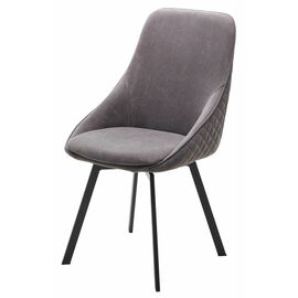 Стул CASA, цвет B28 Темно-серый, велюр / черный каркас, поворот.360 град. М-City | Интернет магазин мебели и декора LifeDekor