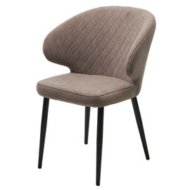 Стул ХИЛТОН, цвет B5 Капучино, велюр / черный каркас М-City | Интернет магазин мебели и декора LifeDekor